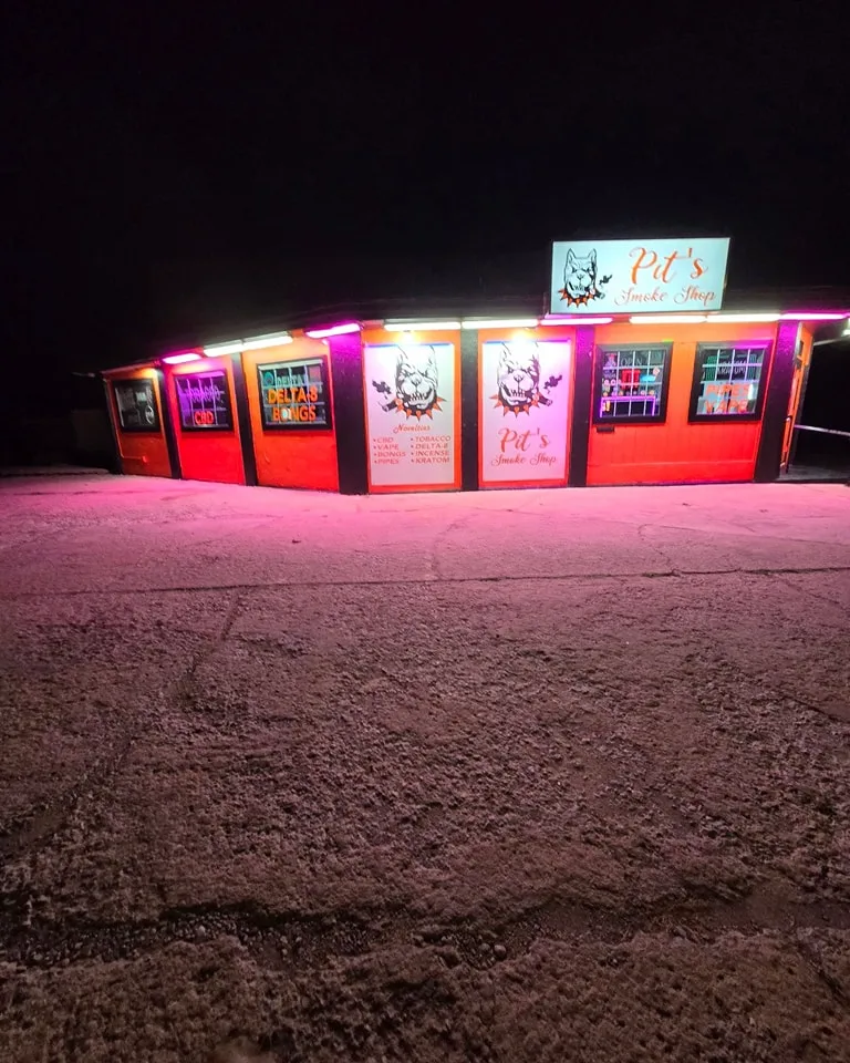 After: Front view at night with lighting